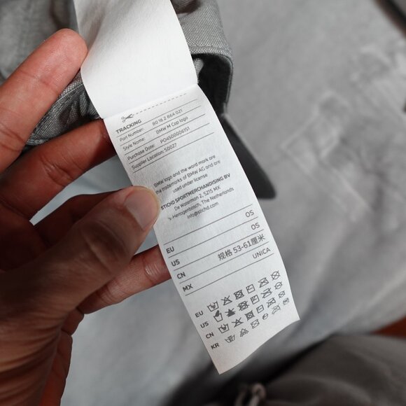 BMW M Series Collection Strapback Hat Cap Adult Size Freude Gray - Picture 4 of 9